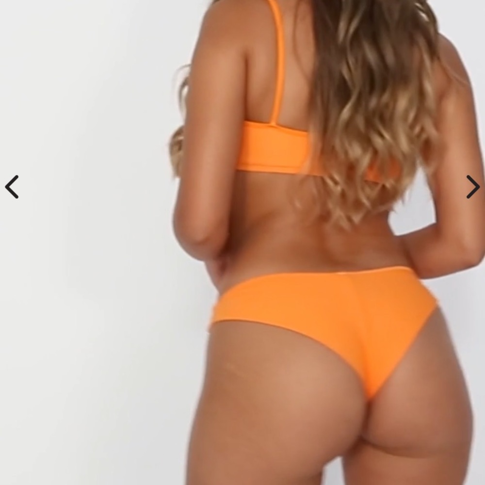 Frankies bikinos “Greer” bottoms in citrus